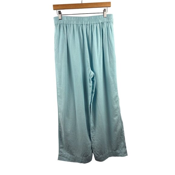 Women’s Madewell Size 6 Sky Blue Linen Billowy Pants - Picture 2 of 7